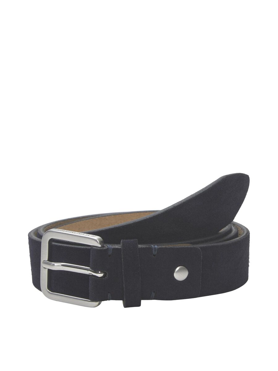 Selected SUEDE BELT, Dark Navy, highres - 16084316_DarkNavy_001.jpg