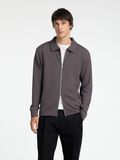 Selected VISCOSE BLEND CARDIGAN, Forged Iron, highres - 16096685_ForgedIron_003.jpg