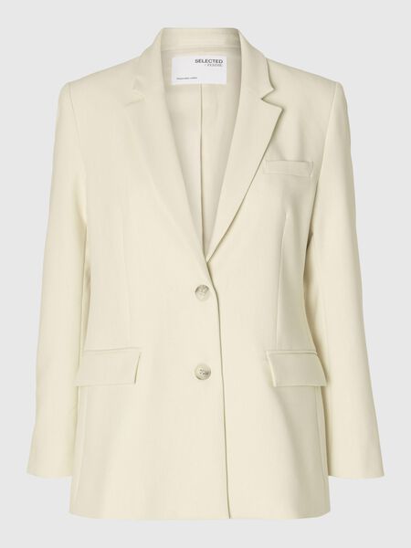 Selected FITTED SINGLE BREASTED PEAK LAPEL BLAZER, Birch, highres - 16078504_Birch_001.jpg