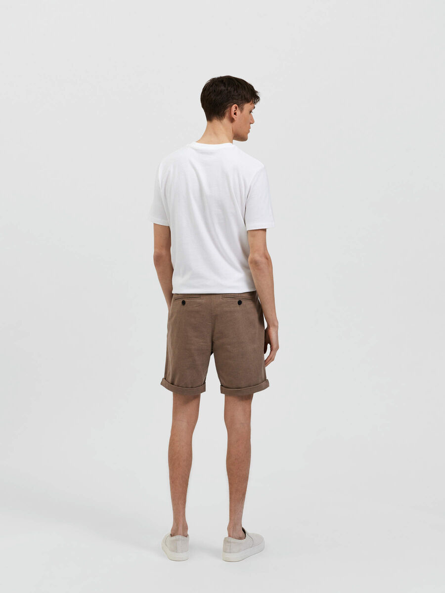 Selected COMFORT FIT SHORTS, Petrified Oak, highres - 16083843_PetrifiedOak_919436_004.jpg