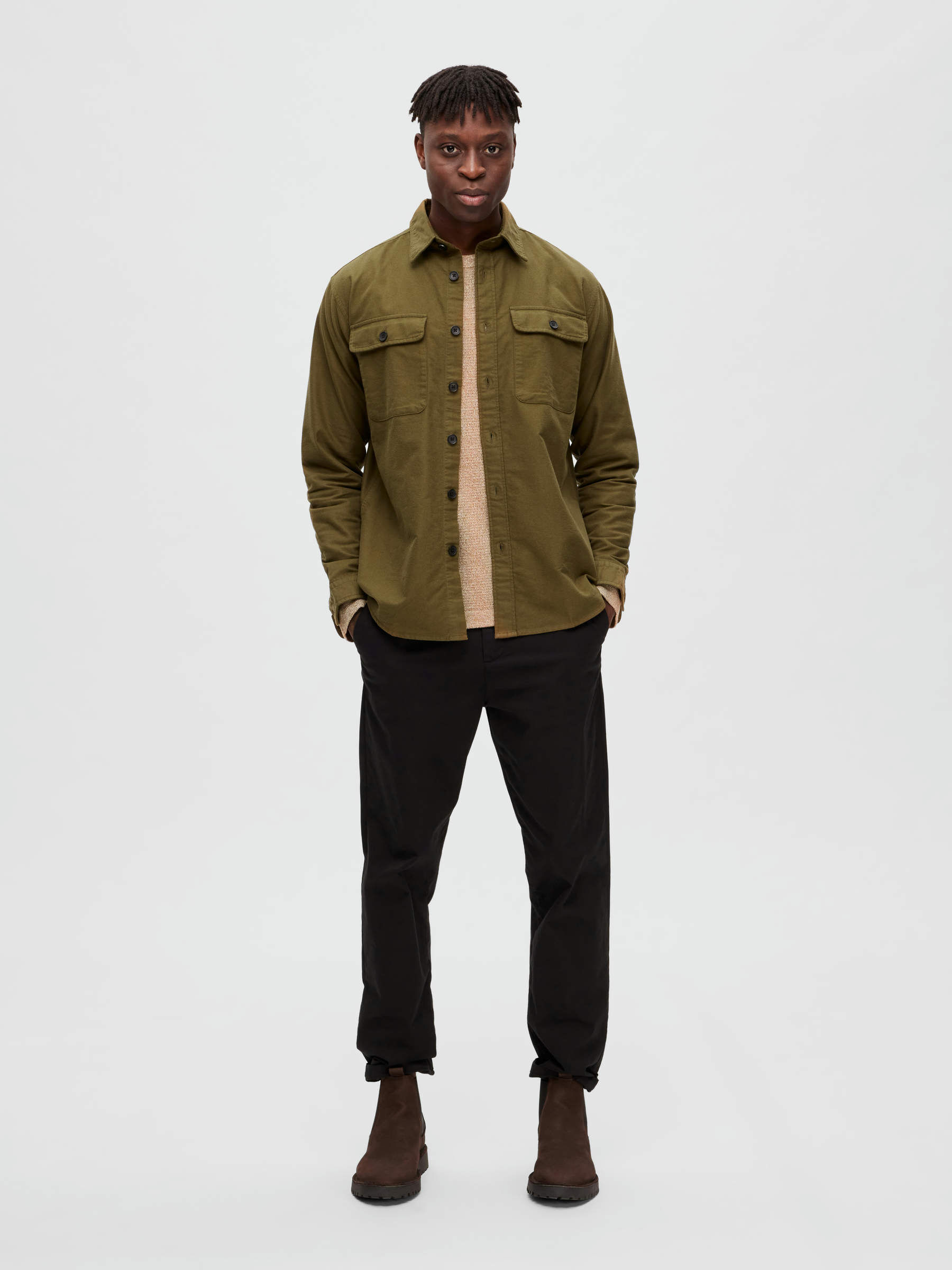Green on sale overshirt mens