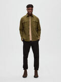 Selected COTTON OVERSHIRT, Dark Olive, highres - 16086545_DarkOlive_005.jpg