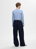 Selected WOOL BLEND RUFFLED SLEEVE PULLOVER, Endless Sky, highres - 16094269_EndlessSky_1113605_004.jpg