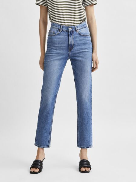 Selected LIGHT WASH SLIM FIT JEANS, Medium Blue Denim, highres - 16081222_MediumBlueDenim_003.jpg
