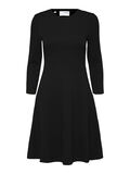 Selected A-LINE COMFORT STRETCH DRESS, Black, highres - 16079882_Black_001.jpg