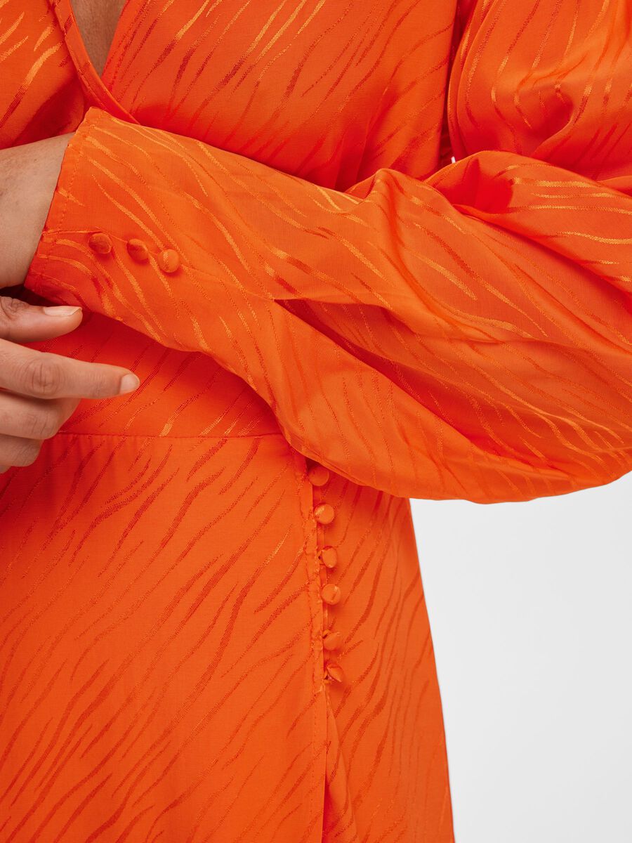Selected SATIN WRAP DRESS, Orangeade, highres - 16089006_Orangeade_006.jpg
