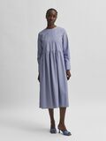 Selected ORGANIC COTTON WIDE CUFF DRESS, Bright White, highres - 16078103_BrightWhite_826193_003.jpg