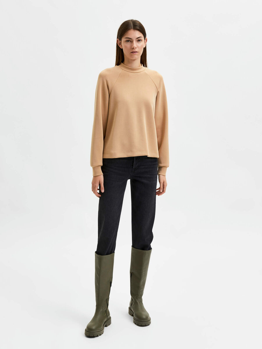 Selected LANGERMET SWEATSHIRT, Tannin, highres - 16082346_Tannin_005.jpg