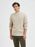 Selected LONG SLEEVED JUMPER, Oatmeal, highres - 16087978_Oatmeal_003.jpg