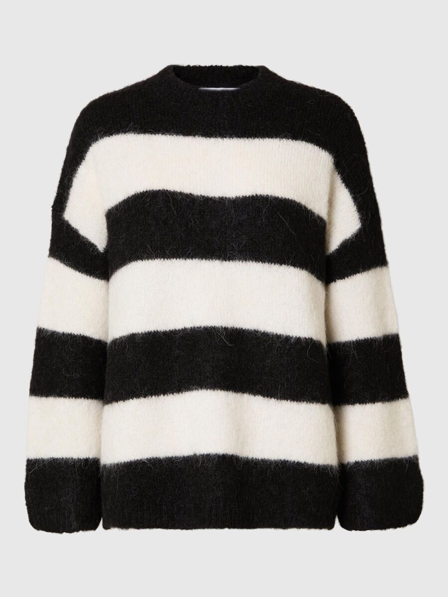 Selected OVERSIZED WOOL BLEND JUMPER, Black, highres - 16095599_Black_1153719_001.jpg