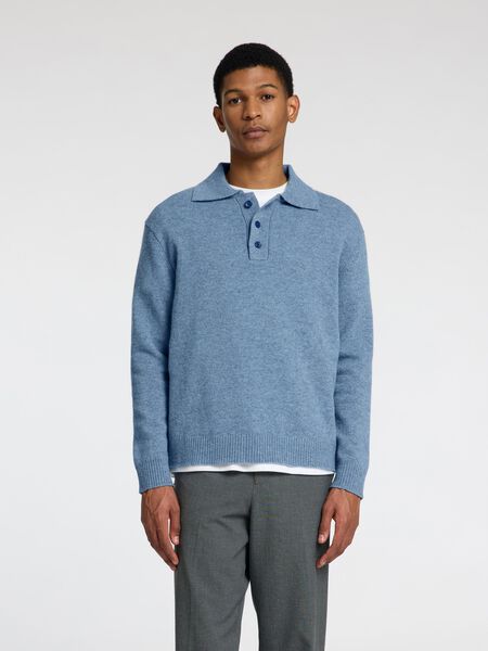 Selected 100% WOOL KNITTED POLO SHIRT, Oceana, highres - 16097136_Oceana_1168169_003.jpg