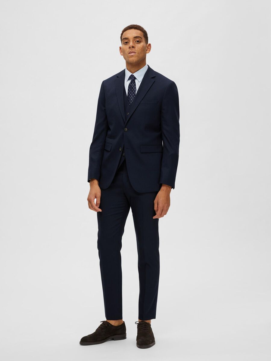 Selected WOVEN BLAZER, Navy Blazer, highres - 16087868_NavyBlazer_005.jpg