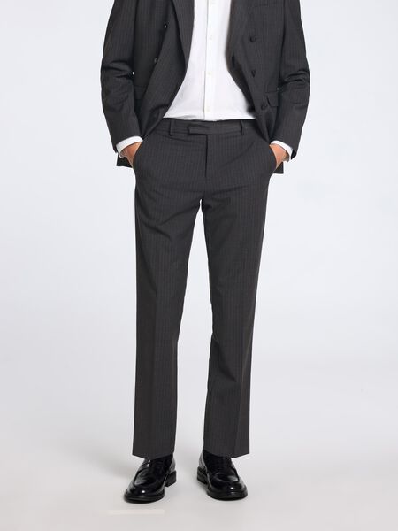 Selected À FINES RAYURES PANTALON DE COSTUME, Dark Grey, highres - 16095799_DarkGrey_1144297_003.jpg