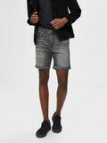 Selected SUPER STRETCH JEANSSHORTS, Grey, highres - 16071942_Grey_003.jpg