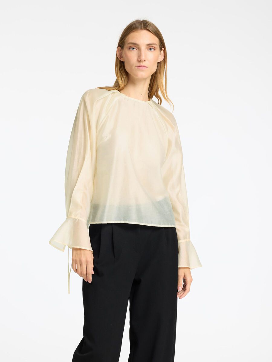 Selected DETAILED LONG SLEEVED BLOUSE, Angora, highres - 16097763_Angora_003.jpg