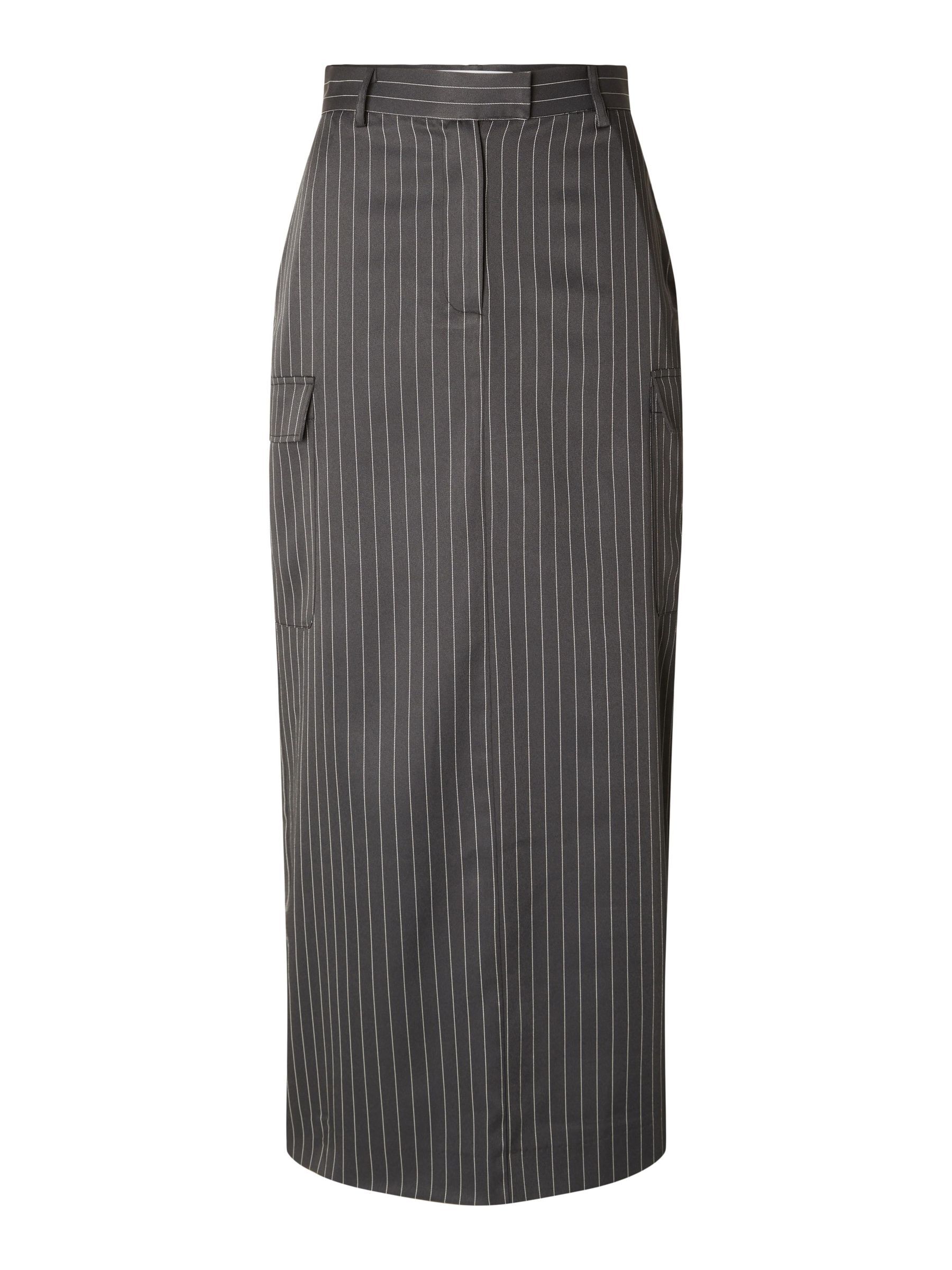 Striped grey skirt online