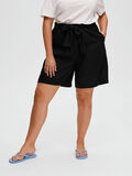 Selected LINNEBLANDNING CURVE SHORTS, Black, highres - 16086194_Black_003.jpg