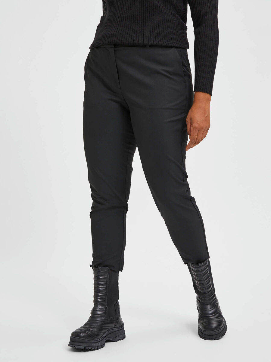 Selected CURVE CROPPED TROUSERS, Black, highres - 16077781_Black_003.jpg