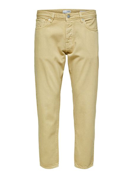 Selected RELAXED FIT CROPPED JEANS, Sand, highres - 16084039_Sand_001.jpg