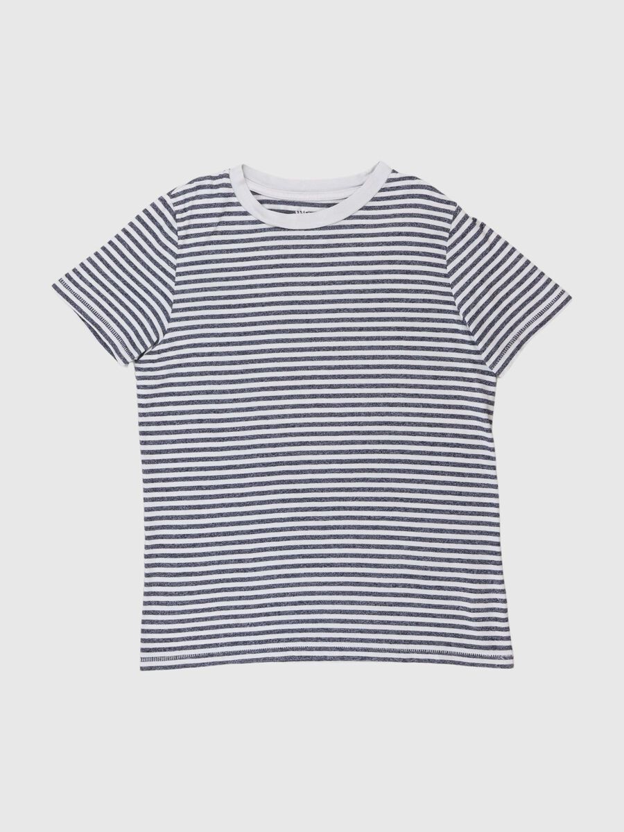 Selected STRIPED T-SHIRT, Peacoat, highres - 80000185_Peacoat_001.jpg