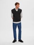 Selected V-NECK KNITTED VEST, Charcoal Gray, highres - 16091025_CharcoalGray_1053612_005.jpg