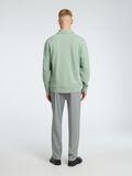 Selected 100% COTTON ZIPPED SWEATSHIRT, Iceberg Green, highres - 16095732_IcebergGreen_004.jpg