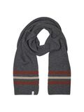 Selected STRIPED SCARF, Dark Grey Melange, highres - 16091187_DarkGreyMelange_002.jpg