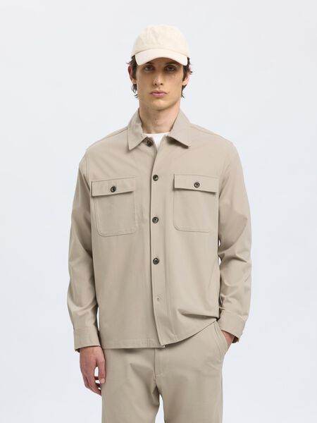 Selected LONG SLEEVED OVERSHIRT, Pure Cashmere, highres - 16099821_PureCashmere_003.jpg