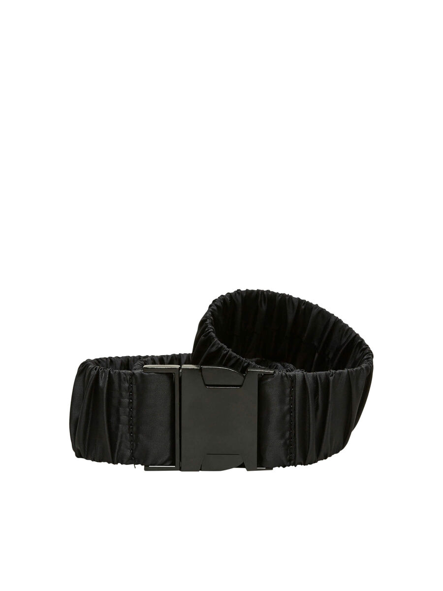 Selected BOUCLE À AGRAFE EN NYLON CEINTURE, Black, highres - 16079992_Black_001.jpg