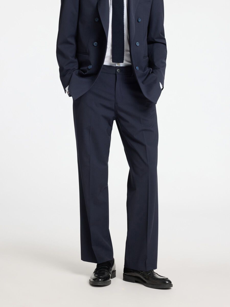 Selected LOOSE FIT TROUSERS, Dark Navy, highres - 16092595_DarkNavy_003.jpg