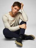 Selected ORGANIC COTTON - LONG-SLEEVED T-SHIRT, Oyster Gray, highres - 16066412_OysterGray_686383_008.jpg