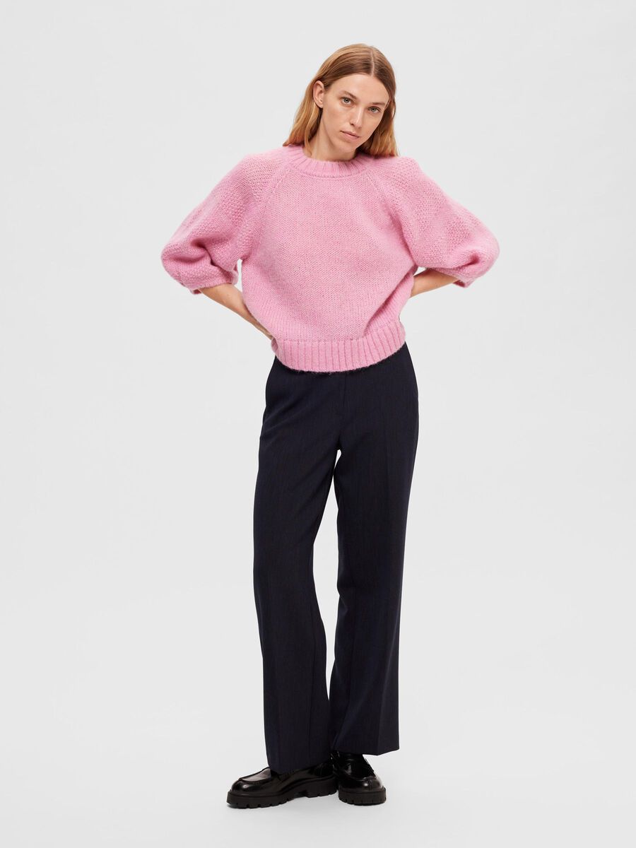 Selected KNITTED BALLOON SLEEVE TOP, Moonlite Mauve, highres - 16090311_MoonliteMauve_1042600_005.jpg