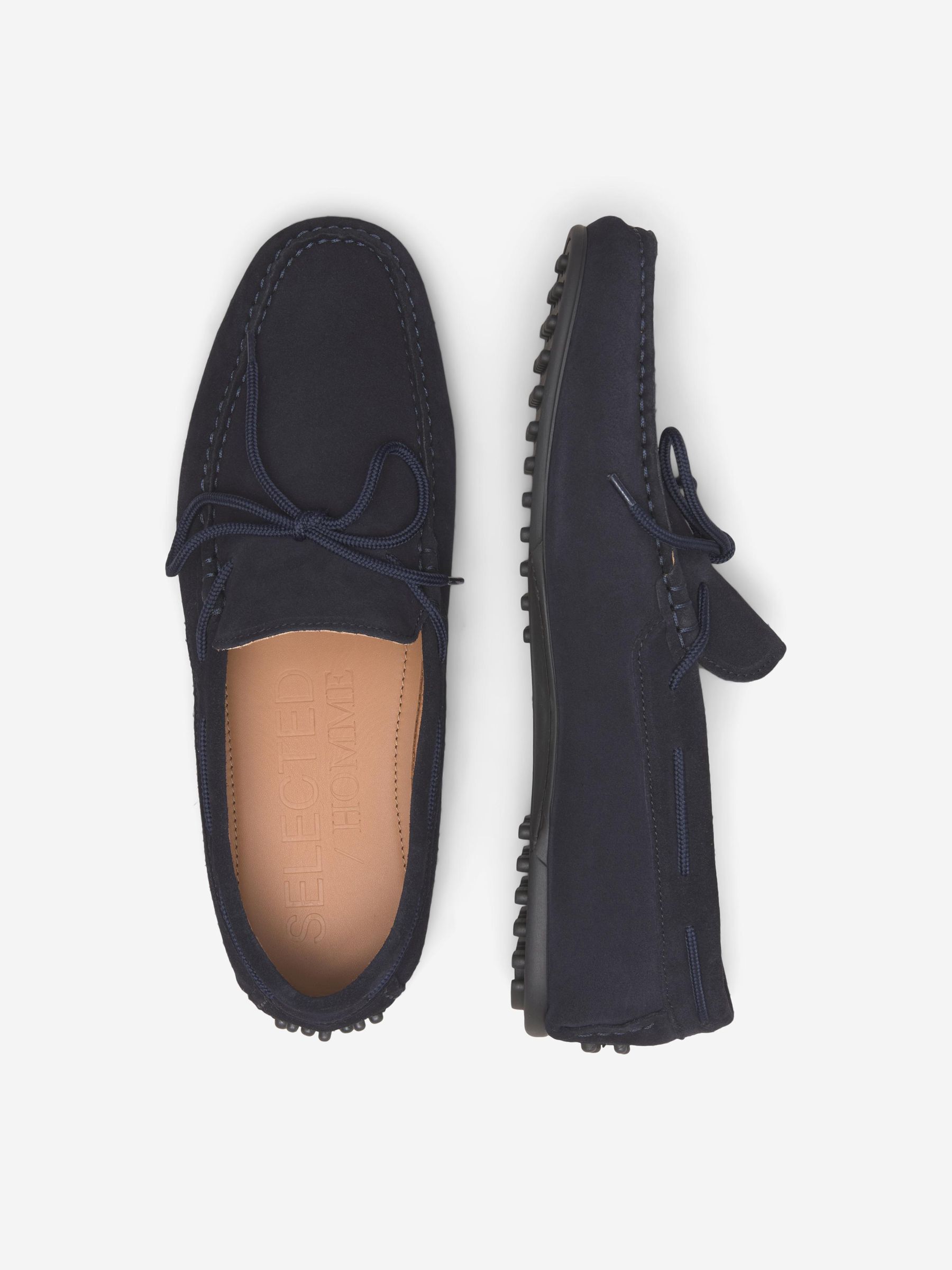 SUEDE LOAFERS Blue SELECTED HOMME