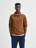 Selected ORGANIC COTTON POLO ZIP SWEATSHIRT, Monks Robe, highres - 16080153_MonksRobe_003.jpg