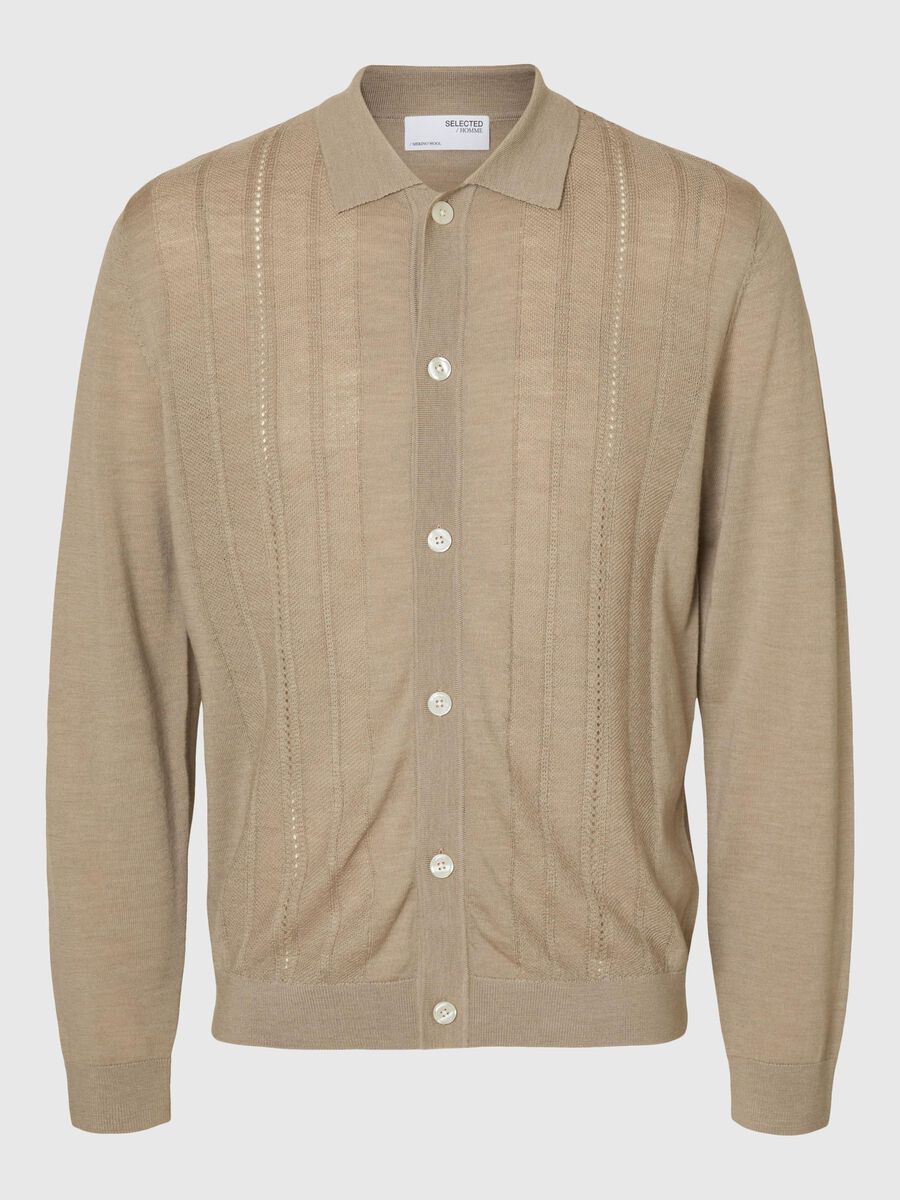 Selected 100% MERINO WOOL CARDIGAN, Pure Cashmere, highres - 16097297_PureCashmere_001.jpg