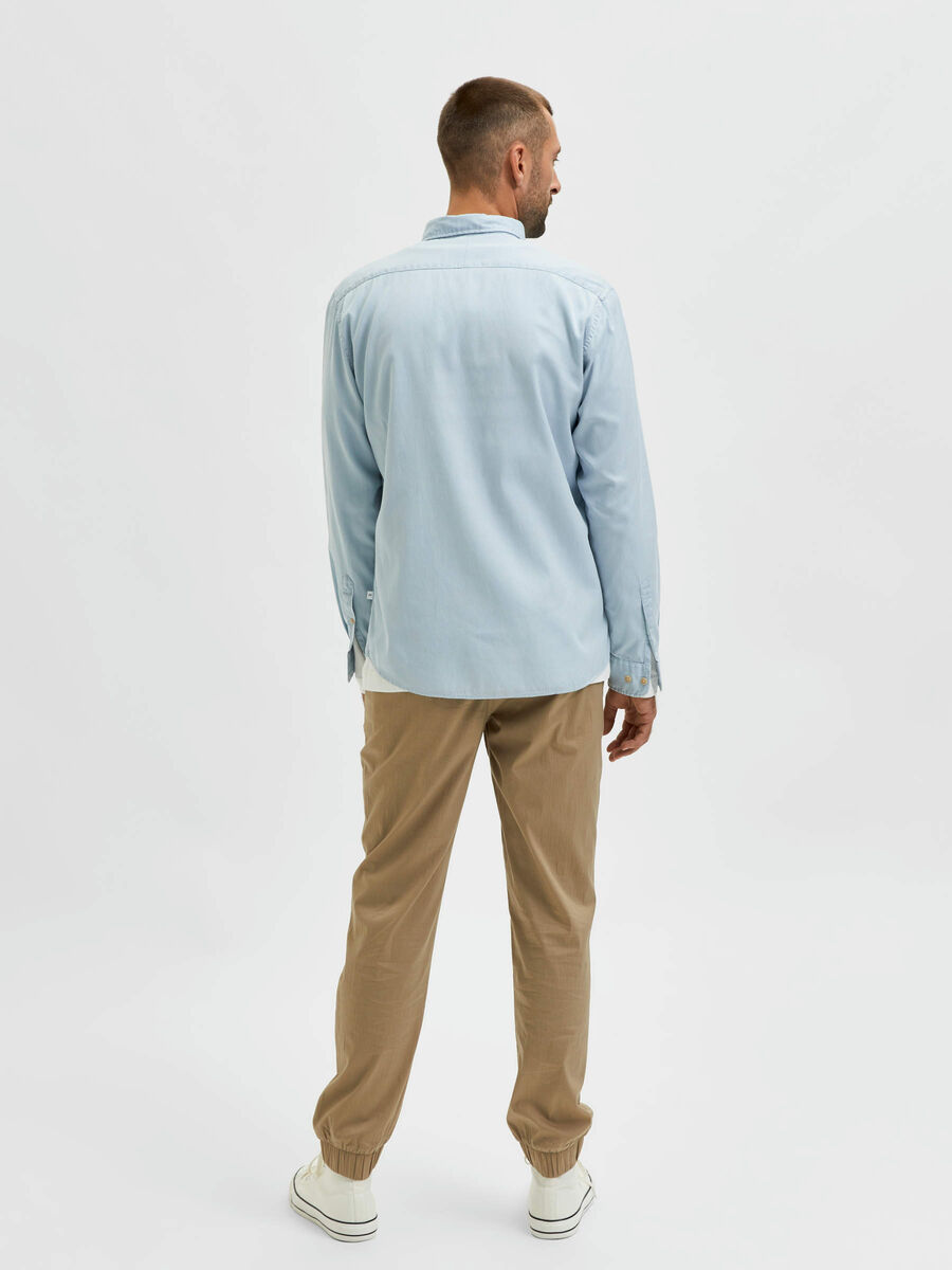 Selected SOFT TENCEL™ LYOCELL SHIRT, Celestial Blue, highres - 16077348_CelestialBlue_004.jpg