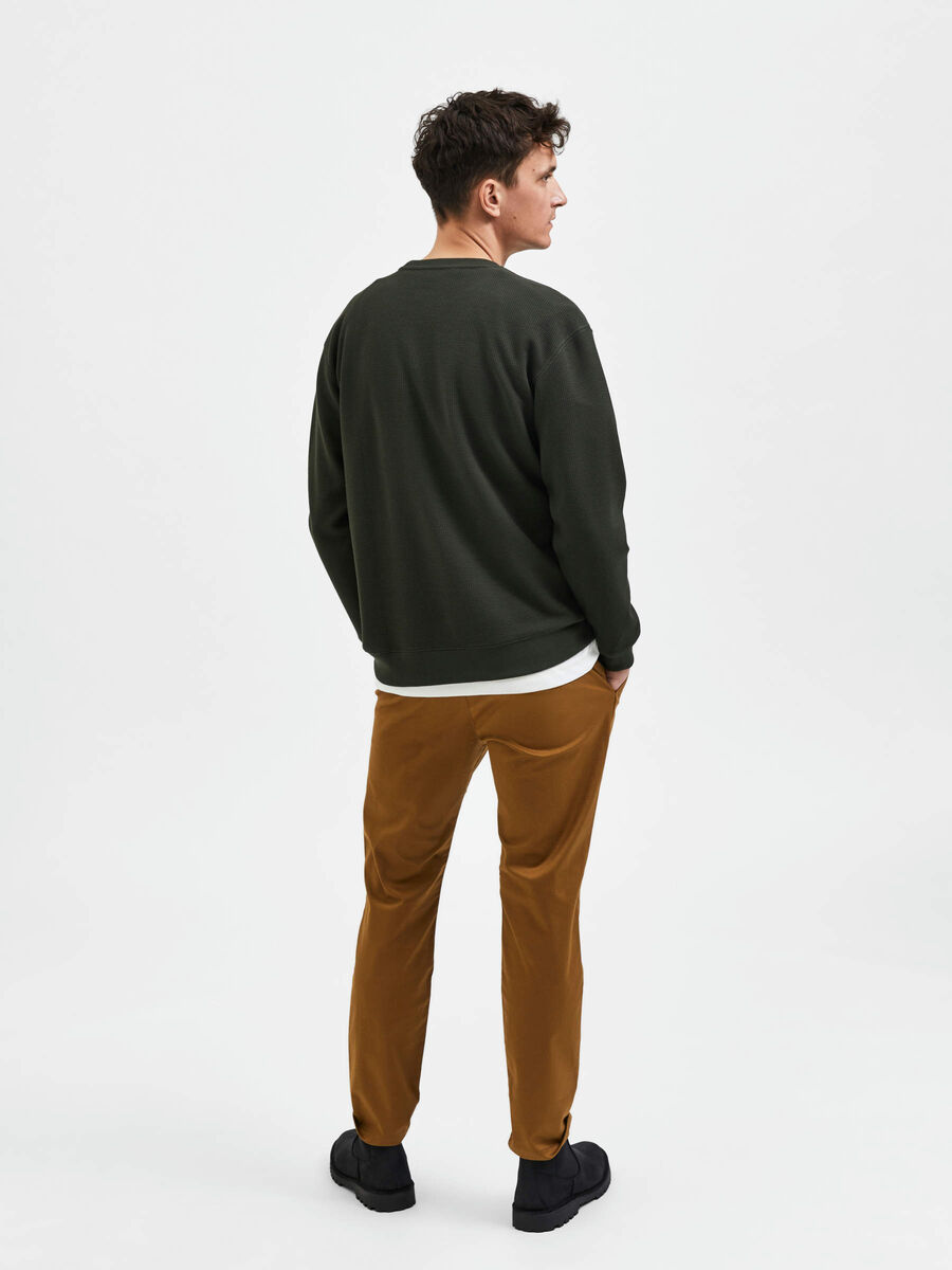 Selected EN MAILLE SWEAT-SHIRT, Rosin, highres - 16085661_Rosin_004.jpg