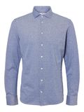 Selected PIQUÉ LANGÆRMET SKJORTE, Cashmere Blue, highres - 16090208_CashmereBlue_001.jpg