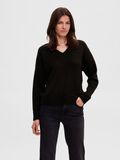 Selected WOLLGEMISCH V-AUSSCHNITT PULLOVER, Black, highres - 16090269_Black_003.jpg