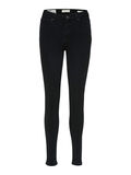 Selected MID WAIST CURVE SKINNY FIT JEANS, Black Denim, highres - 16084817_BlackDenim_001.jpg
