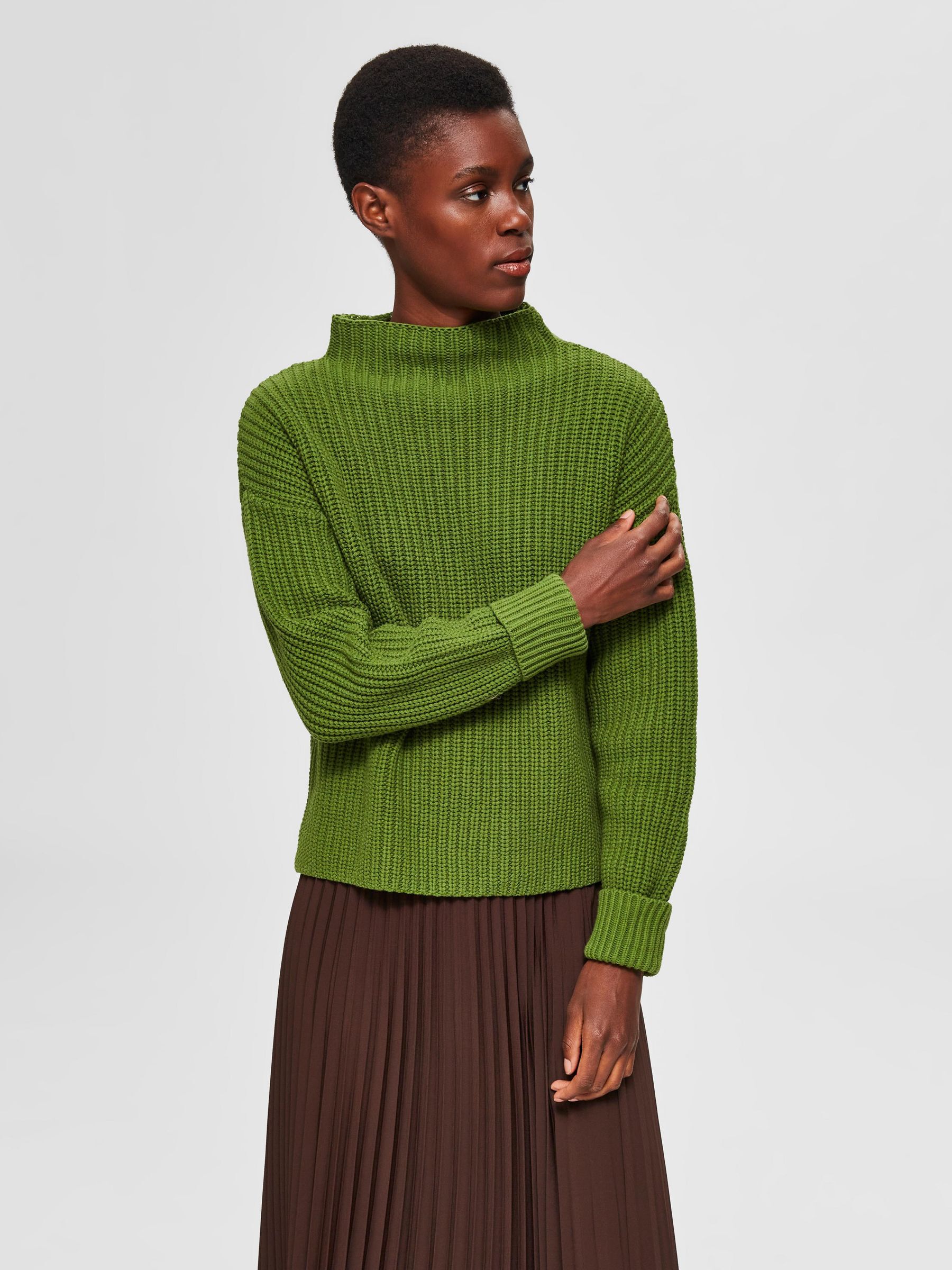 OVERSIZED JUMPER Green SELECTED FEMME
