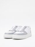 Selected LEATHER TRAINERS, Grey, highres - 16093341_Grey_006.jpg