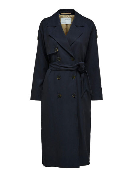 Selected DOUBLE BOUTONNAGE TRENCH, Dark Navy, highres - 16079506_DarkNavy_001.jpg