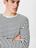 Selected STRIPED - LONG-SLEEVED T-SHIRT, Egret, highres - 16057614_Egret_573220_006.jpg