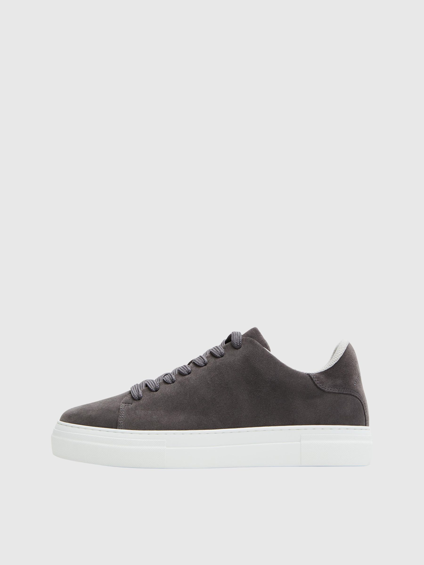 CHUNKY SUEDE TRAINERS Grey SELECTED HOMME
