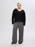 Selected WOOL BLEND V NECK PULLOVER, Black, highres - 16094268_Black_007.jpg