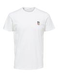 Selected ORGANIC COTTON CHEST EMBROIDERY T-SHIRT, Bright White, highres - 16079041_BrightWhite_842240_001.jpg