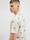 Selected PRINTED COTTON SHORT SLEEVED SHIRT, Egret, highres - 16093664_Egret_1103040_008.jpg
