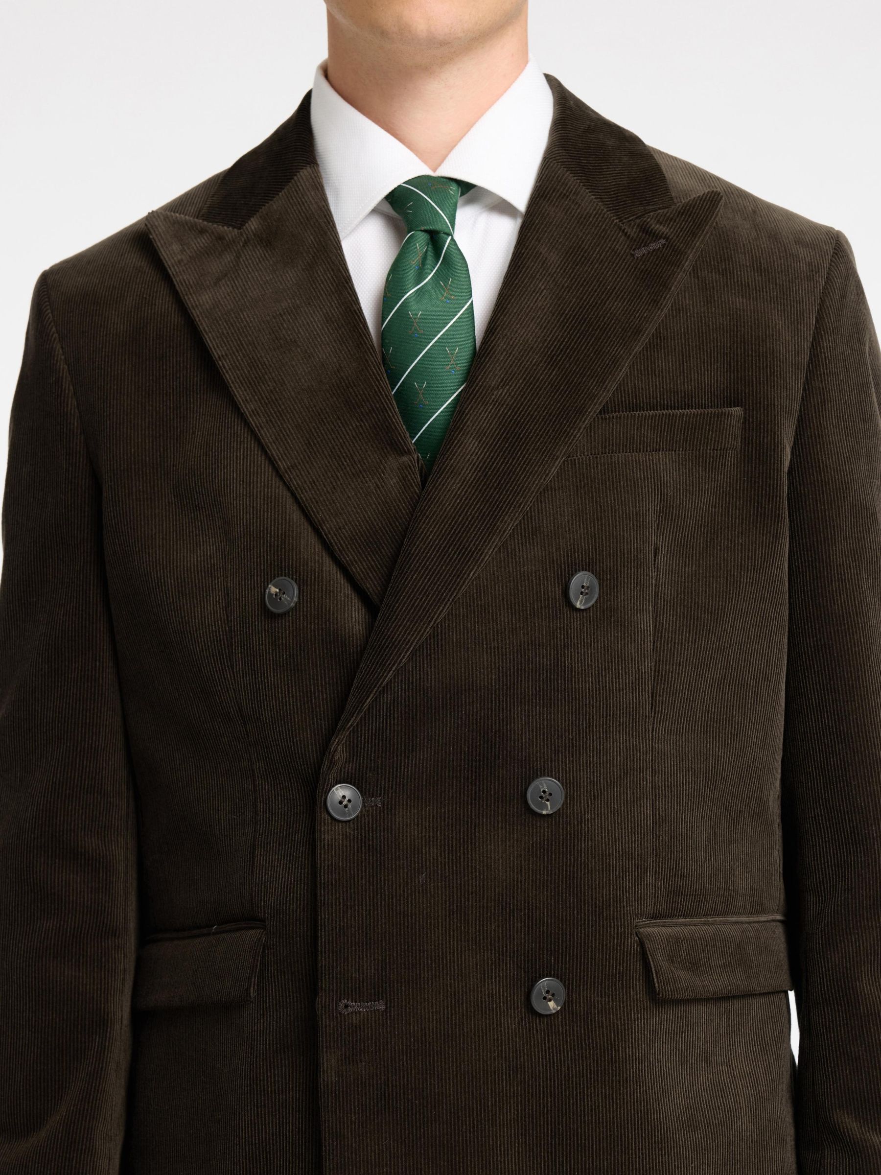 Corduroy double breasted jacket hot sale