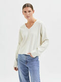 Selected LONG SLEEVED KNITTED PULLOVER, Snow White, highres - 16082365_SnowWhite_003.jpg